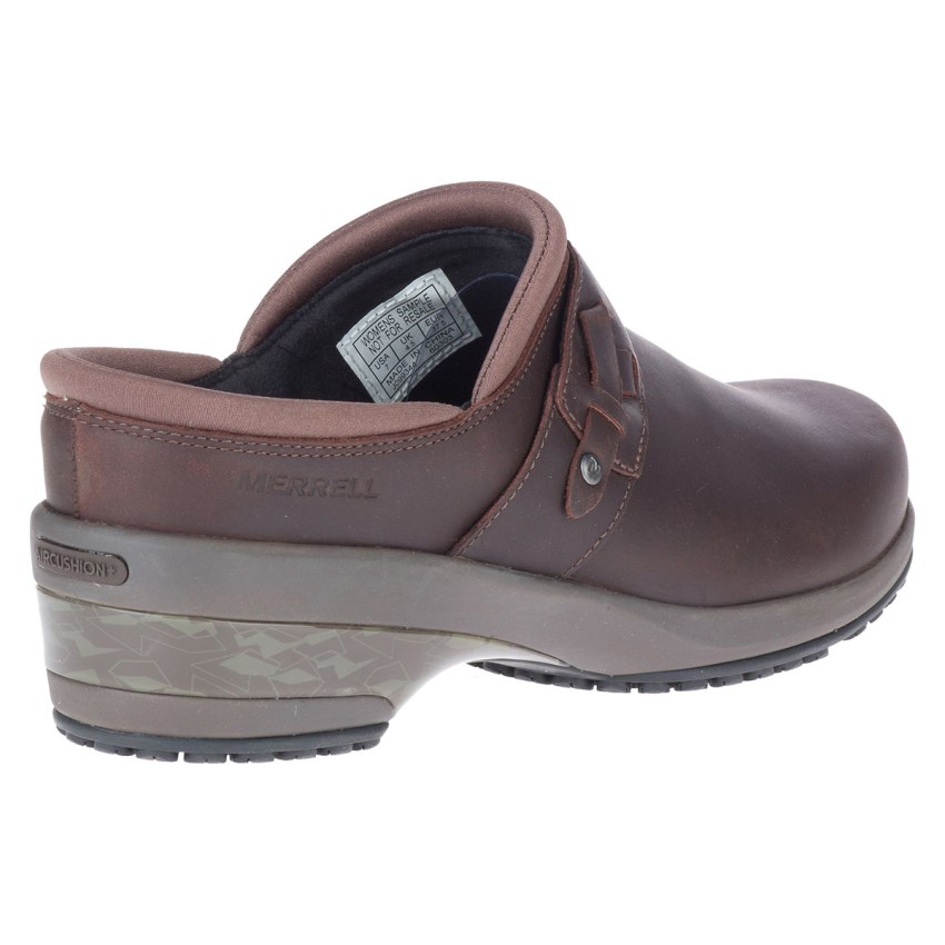 Chaussure de Securite Merrell Valetta PRO Slide Chocolat Femme | N.O.JQTA